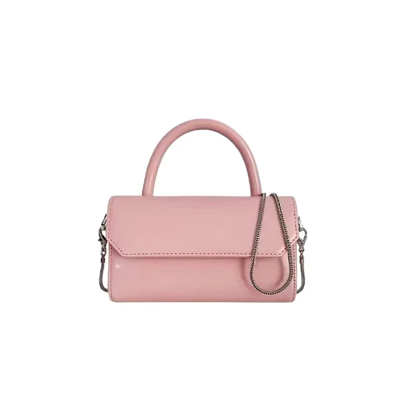 باليد مربع صغير 2025 سلسلة حقيبة المرأة جلد طبيعي Crossbody المرأة الصغيرة واحدة الكتف مصمم حقيبة فخمة