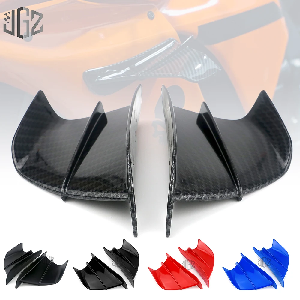 Motorcycle ABS Side Fairing Wing Winglets Protective Trim Cover Universal for Yamaha Kawasaki Suzuki Vespa Honda KTM Aprilia