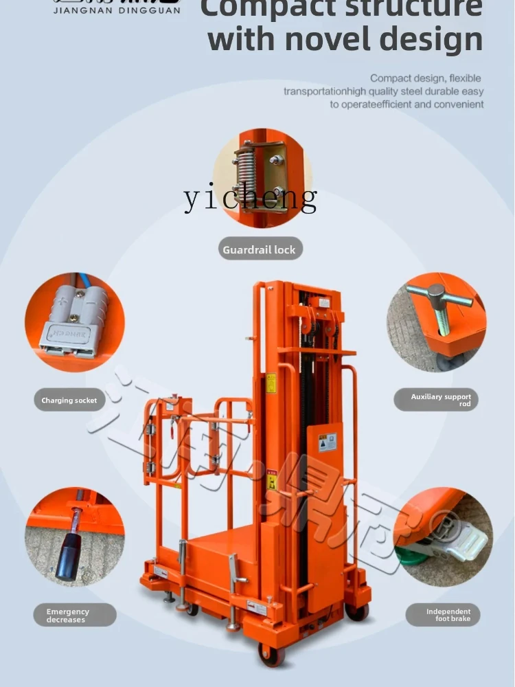 

Small Lifting Platform 4.5m Aerial Work Platform Electric High Altitude Picker 3m Lifting Platform Mobile Lift