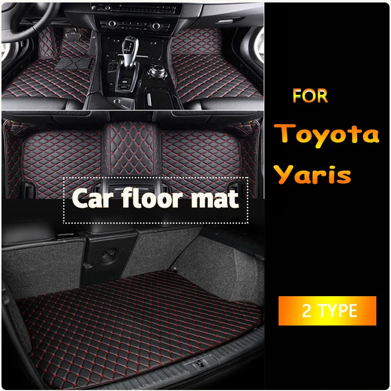 Car Floor Mats For Toyota Yaris Hybrid Mazda2 Hybrid MXPH11 2021 2022 2023 Waterproof Protective Pad Floor Cover Car Accessories