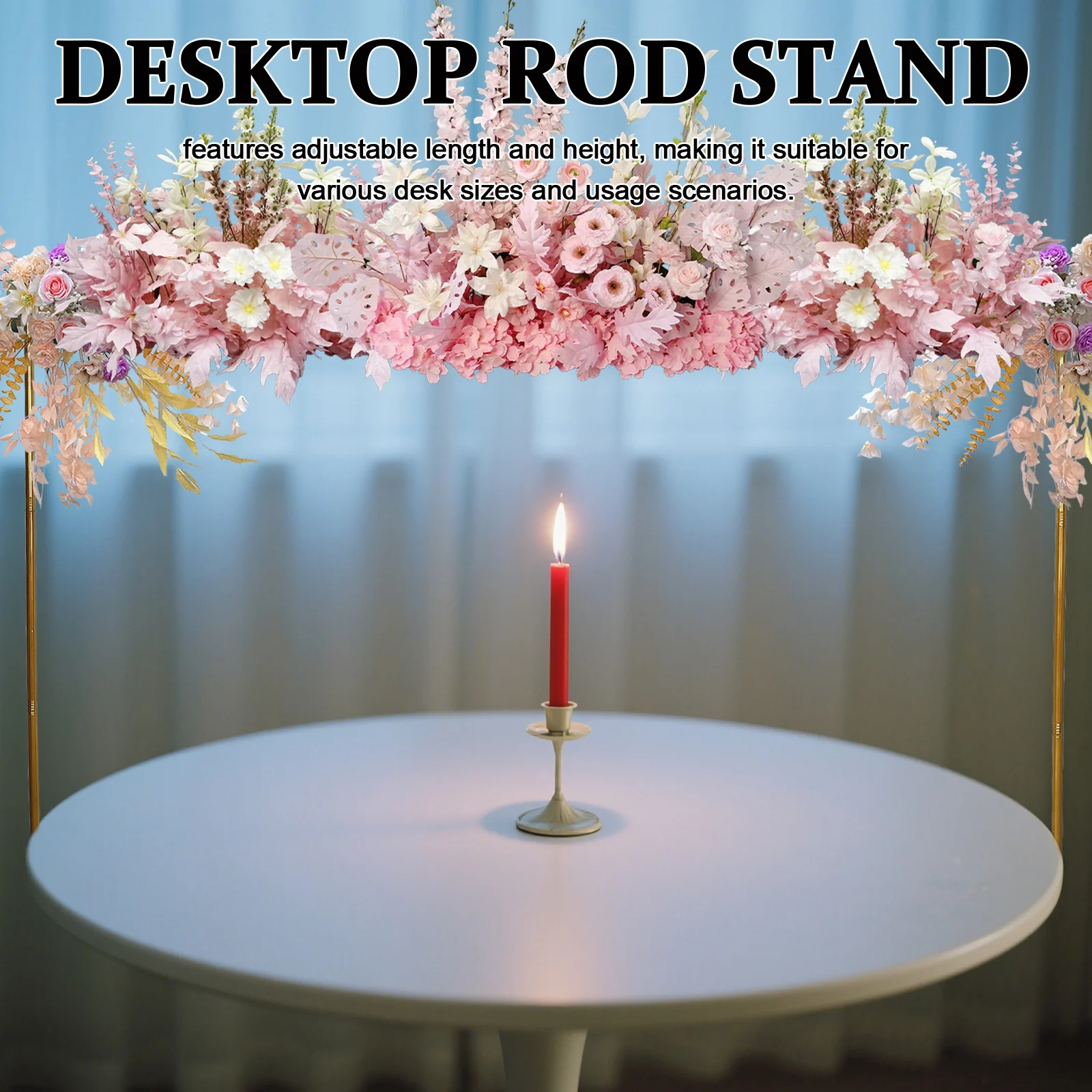 قابل للتعديل على الطاولة قضيب حامل المشابك منظم سطح المكتب إطار قوس معدني معلق مكتب تخزين الرف المشبك على منظم المكتب