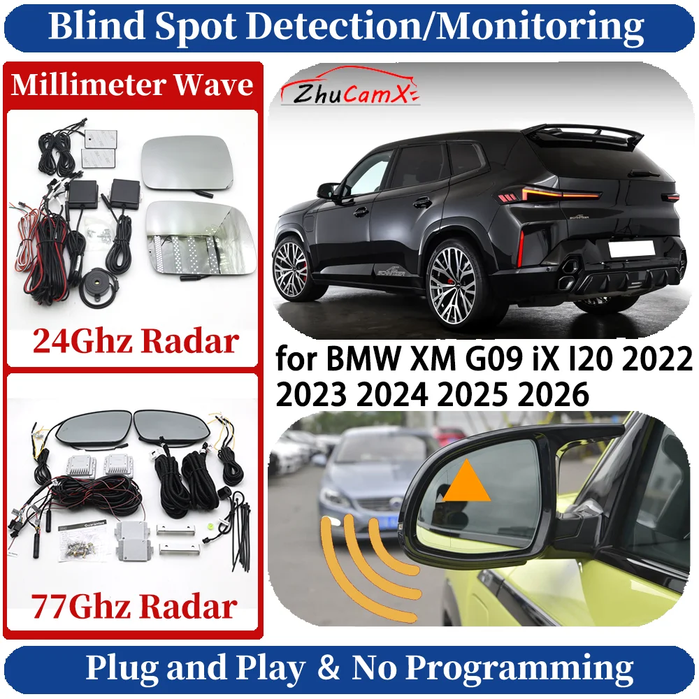 Blind Spot Monitoring/Detection System for BMW XM G09 iX I20 2022-2026 Night Driving Side Lane Change Safe Driving Assist