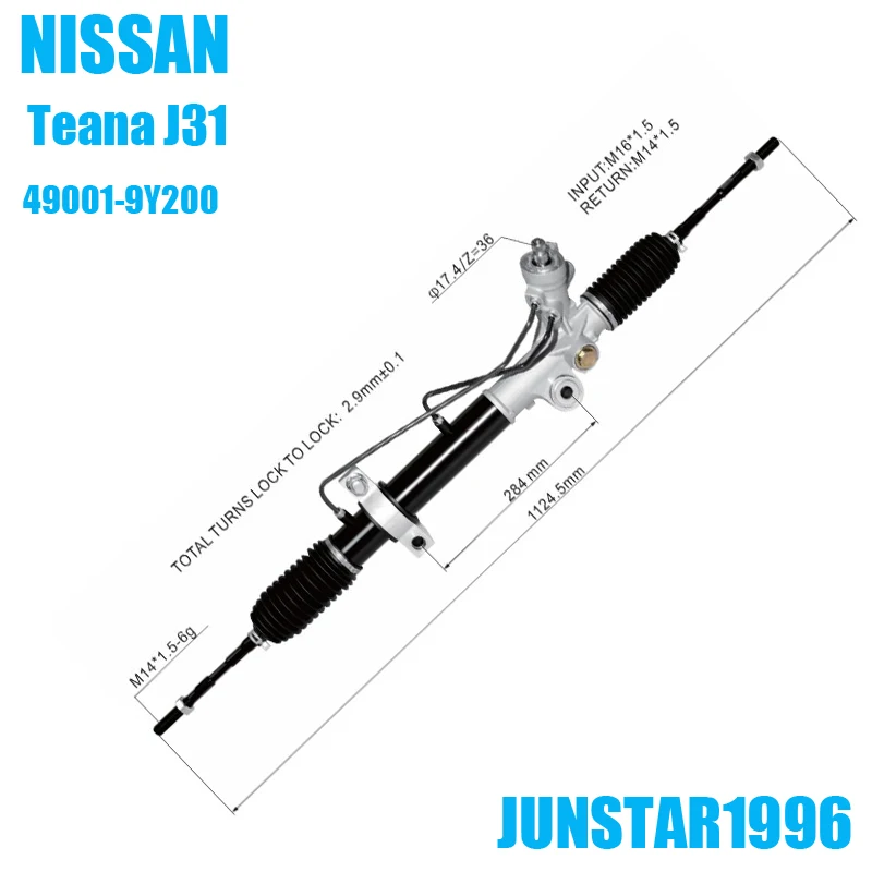 Teana J31 49001-9Y200 RHD steering gear