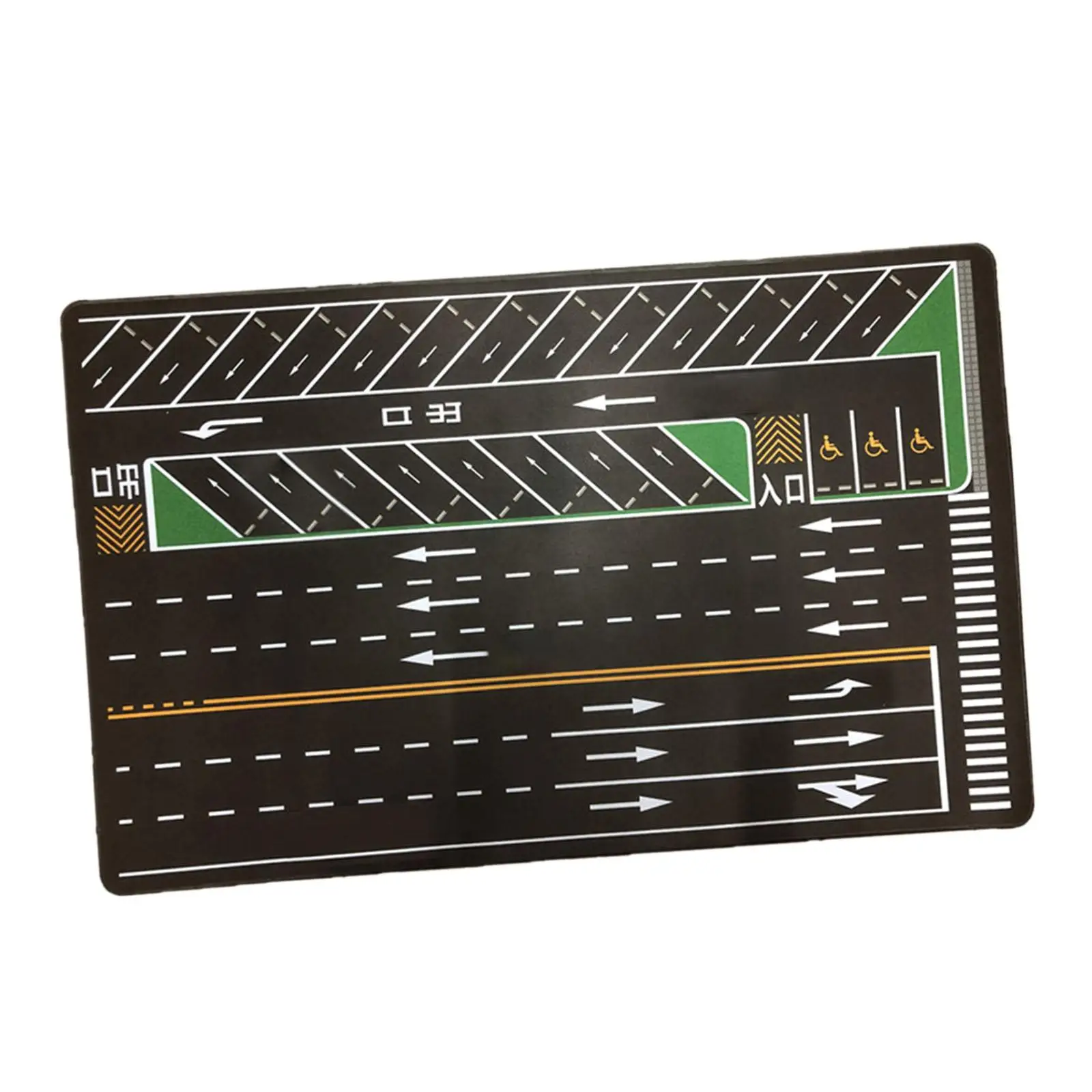 

1 64 Parking Lot Pad Realistic Rubber Fabric Miniature Car Scene Desk Mat Large Garage Playmat for Toy Cars Collection