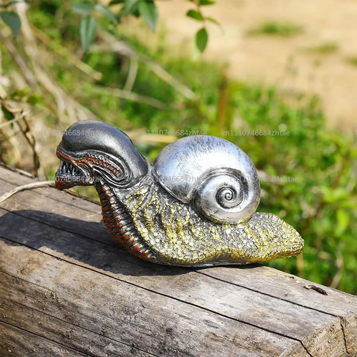 alien special-shaped snail statue ornament, creative resin handicraft home garden decoration