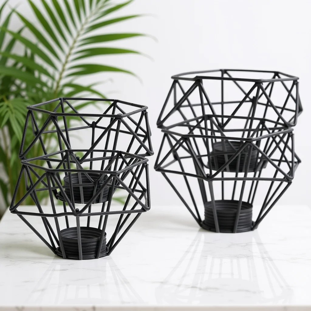 

2Pcs Retro Lamp Shade Diamond Metal Pendant Light Cover for Living Room Bedroom Office Hallway Decor Industrial Style Chandelier