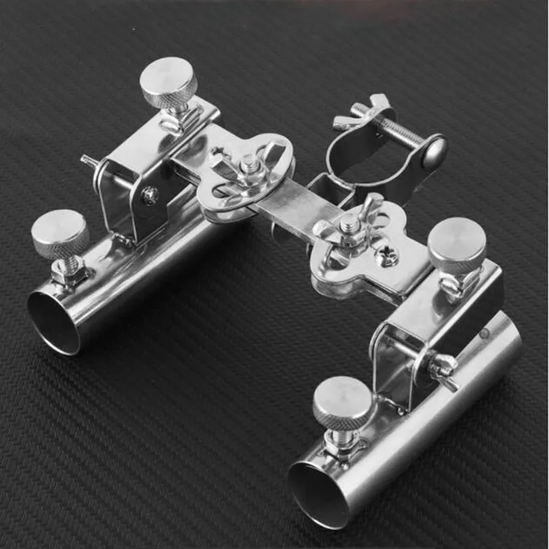 Aluminum Alloy Fishing Box, Double Turret, Fishing Chair, Thickened Rod Frame, Fishing Gear, Universal