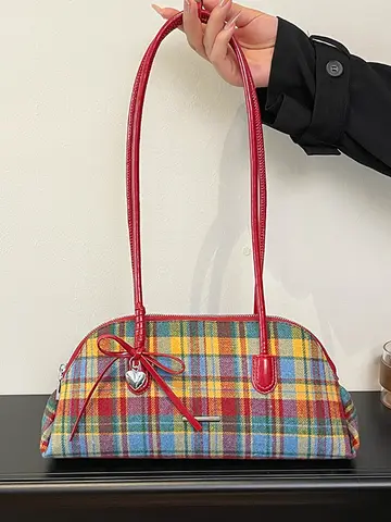 Retro American Style Crossbody Bag Women's Handbag Fashionable Handheld Bag Casual Single Shoulder Bag Simple Style Handbag