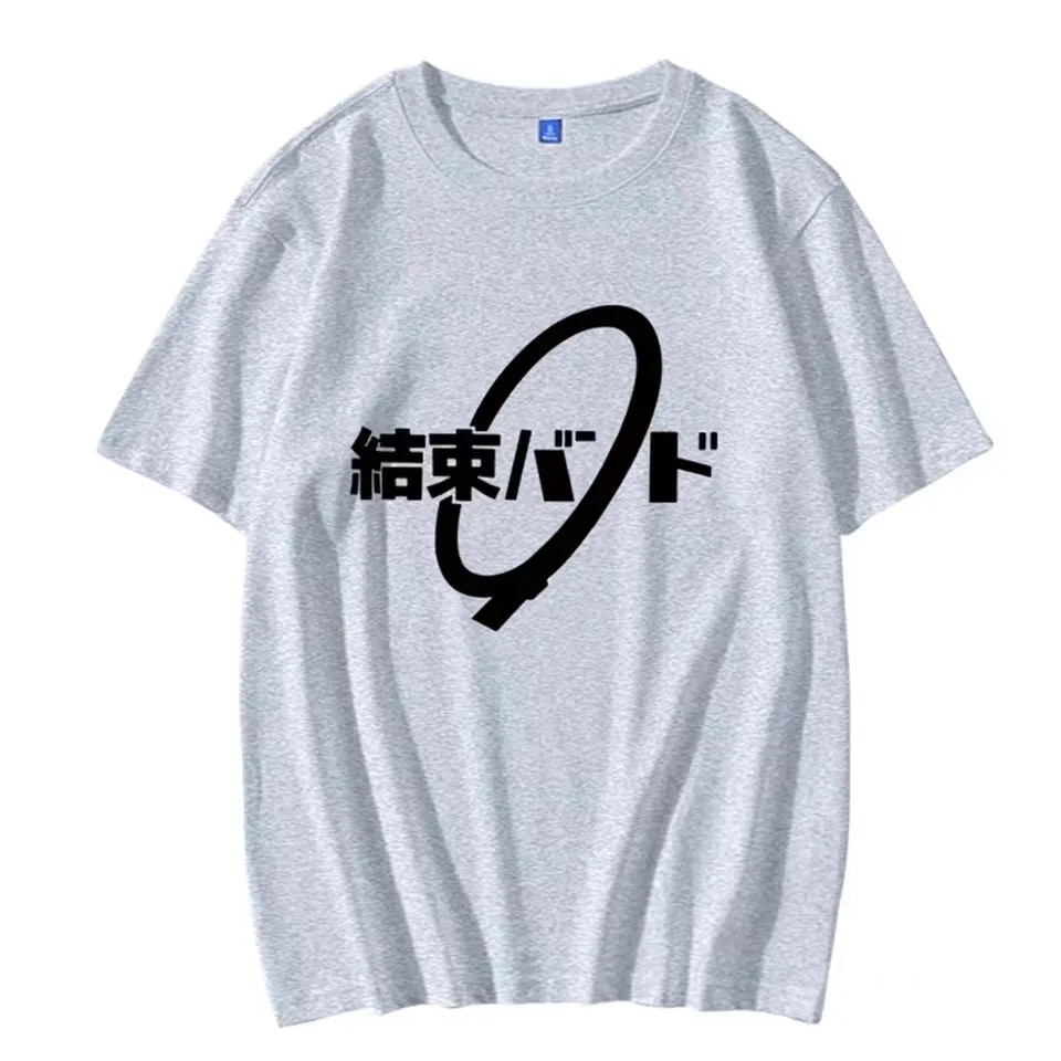 Unisex Anime Cos BOCCHI THE ROCK Hitori Gotoh Ljichi Nijika Cotton Casual Short T-Shirt Tee 80160