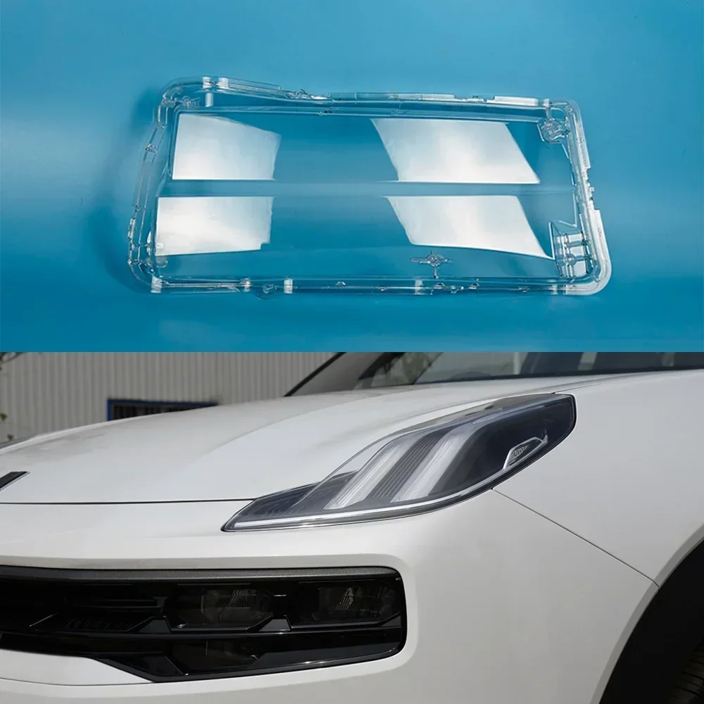 

For LYNK&CO 06 Transparent Lampshade Front Headlight Shell Headlamp Cover Lens Plexiglass Auto Replacement Parts 2020 2021- 2023