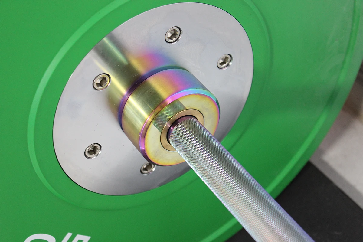 1500LB 20kg Rainbow Titanium Coated 2.2m Powerlifting Squat Barbell
