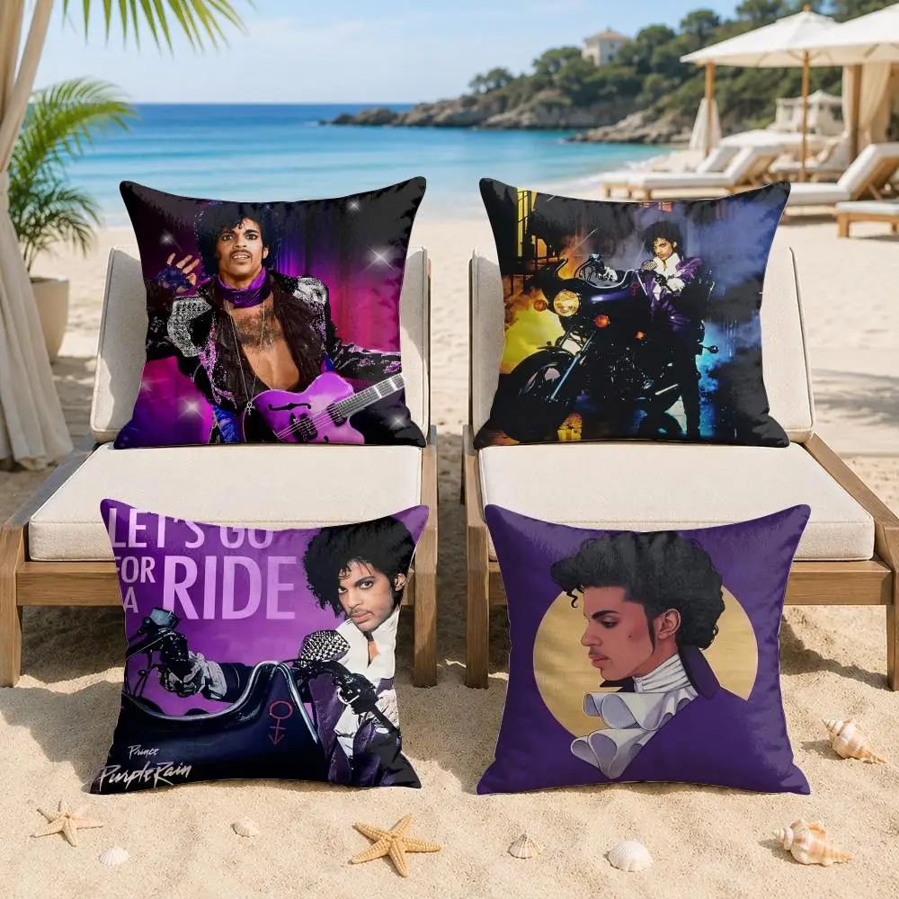 Funny P-Prince Singer Cushion Cover Silky Short Plush Invisible Zipper Dustproof Sofa Pillow Case For Home Decor