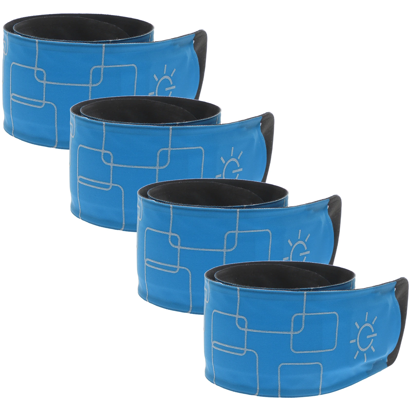 

4 Pcs LED Horse Ankle Strap Arm Band Blue Bracelets Cycling Safety Bands Night Walking Gear High Brightness Durable Outdoor