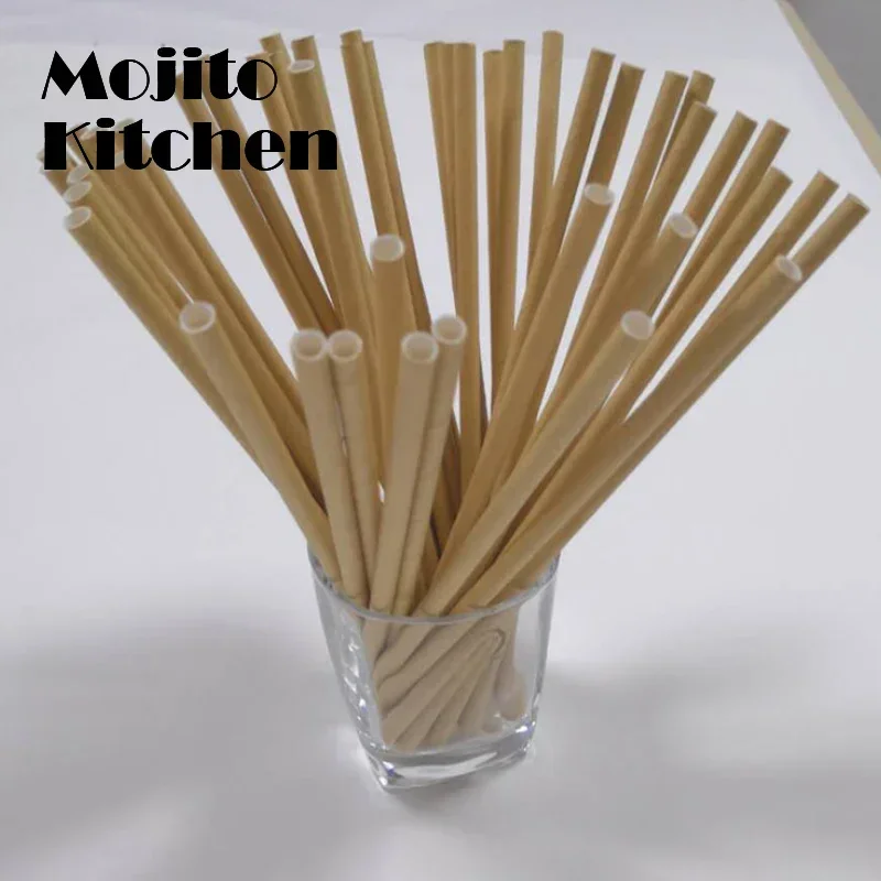 50pcs Eco Friendly Vintage Kraft Paper Straws Wedding Favors Drinking  Kids Birthday Party Decoration Event  Supplies