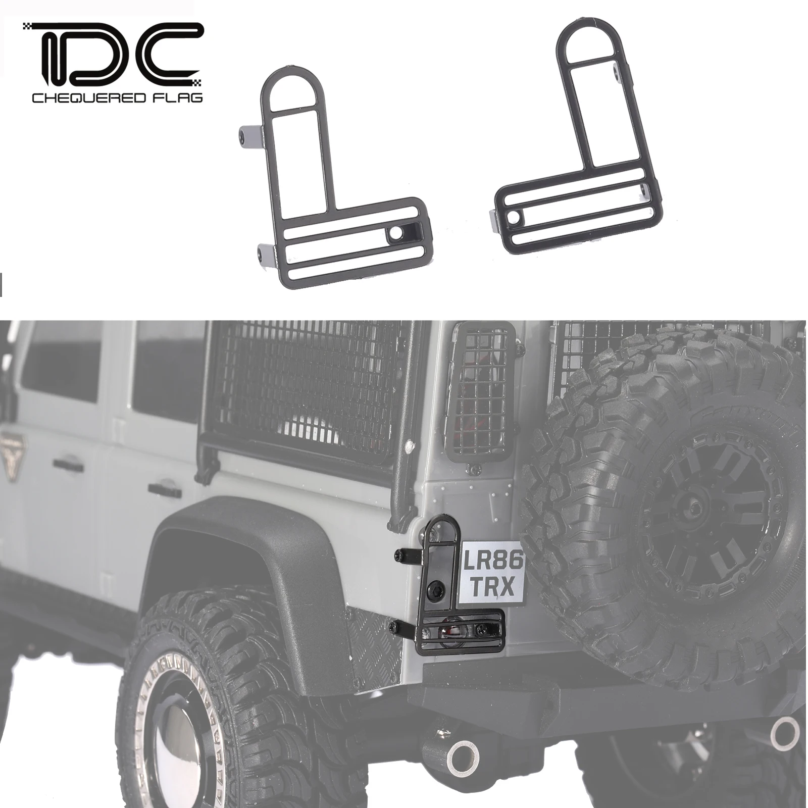 อุปกรณ์เสริมสําหรับ TRX-4M Defender D90 D110 ชุด 1/18 TRX4M RC รถอะไหล่อัพเกรดจําลองป้องกันเกราะชิ้นส่วนตกแต่ง