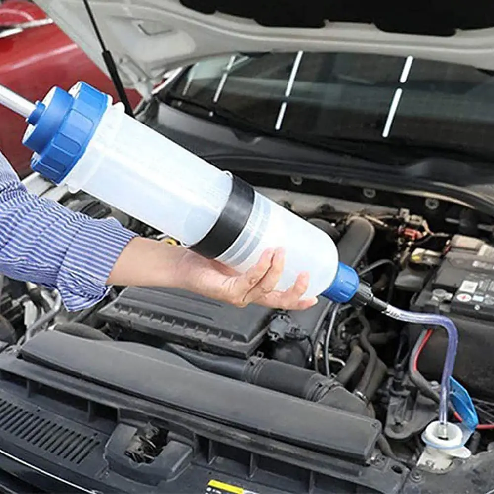 1500ML Car Oil Fluid Extractor Filling Syringe Bottle Transfer Fuel Extraction Liquid Oil Auto Manual Brake Oil Pump