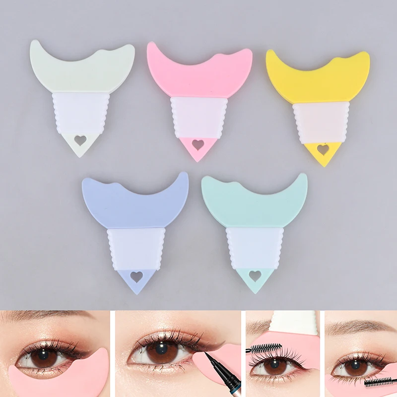 Silicone Eyeliner Stencils para Mulheres, Eyes Makeup Assist Helper, Guia Eyeliner Iniciantes, Moldes de Cartões, Eye Shadow Make Up Tools