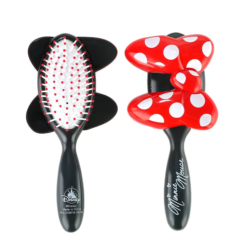 Minnie Big bow polka dots Air Cushion Comb Salon Hair Care Styling Tool Anti Tangle Anti-Static Hairbrush Head Comb Hairdressing