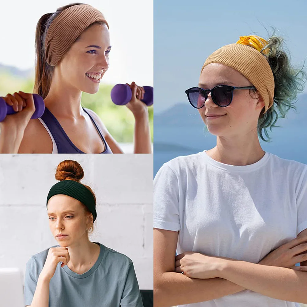 

3Pcs Wide-Brimmed Elastic Headbands Retro Design Cross-Knotted Cloth Hair Bands Breathable Soft Fitness Yoga Walking Hair