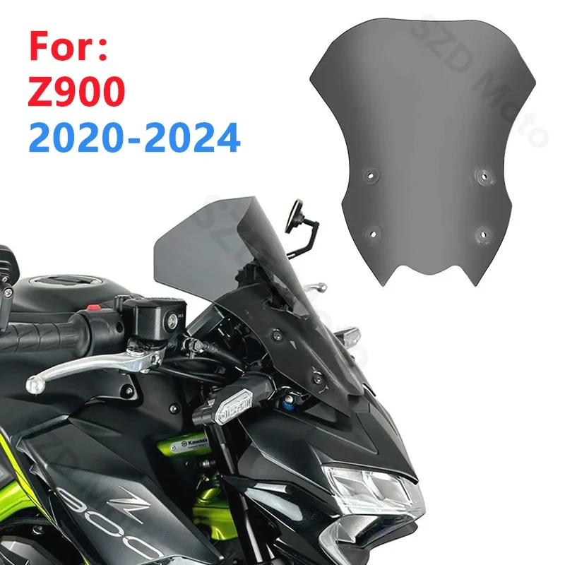

Screen For KAWASAKI Z900 Z 900 2020 2021 2022 2023 2024 Motorcycle Touring Windscreens Windshield Wind Deflectors Black