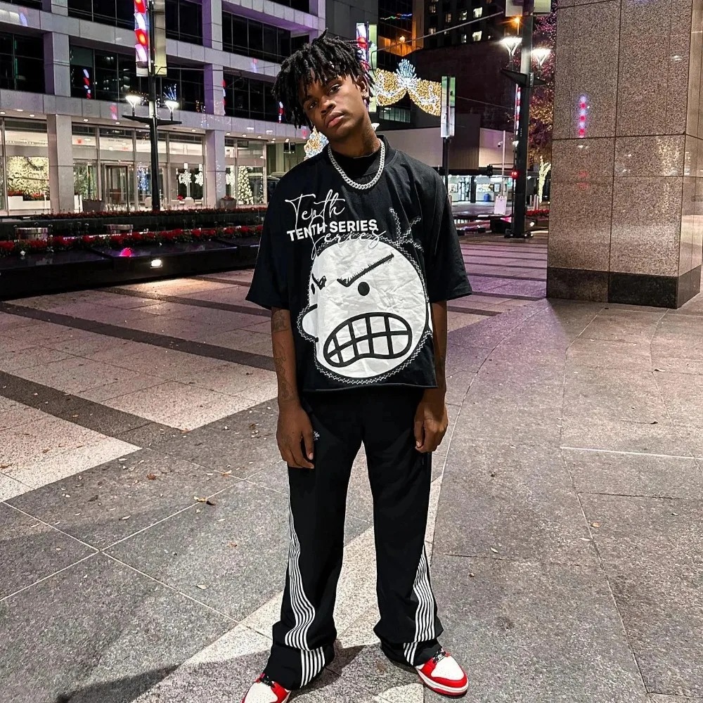 Y2K T Shirt Streetwear Men Women Clothing Cartoon Kid Graphic Print Short Sleeve Harajuku Hip Hop Trendy New Oversized T Shirt images - 6