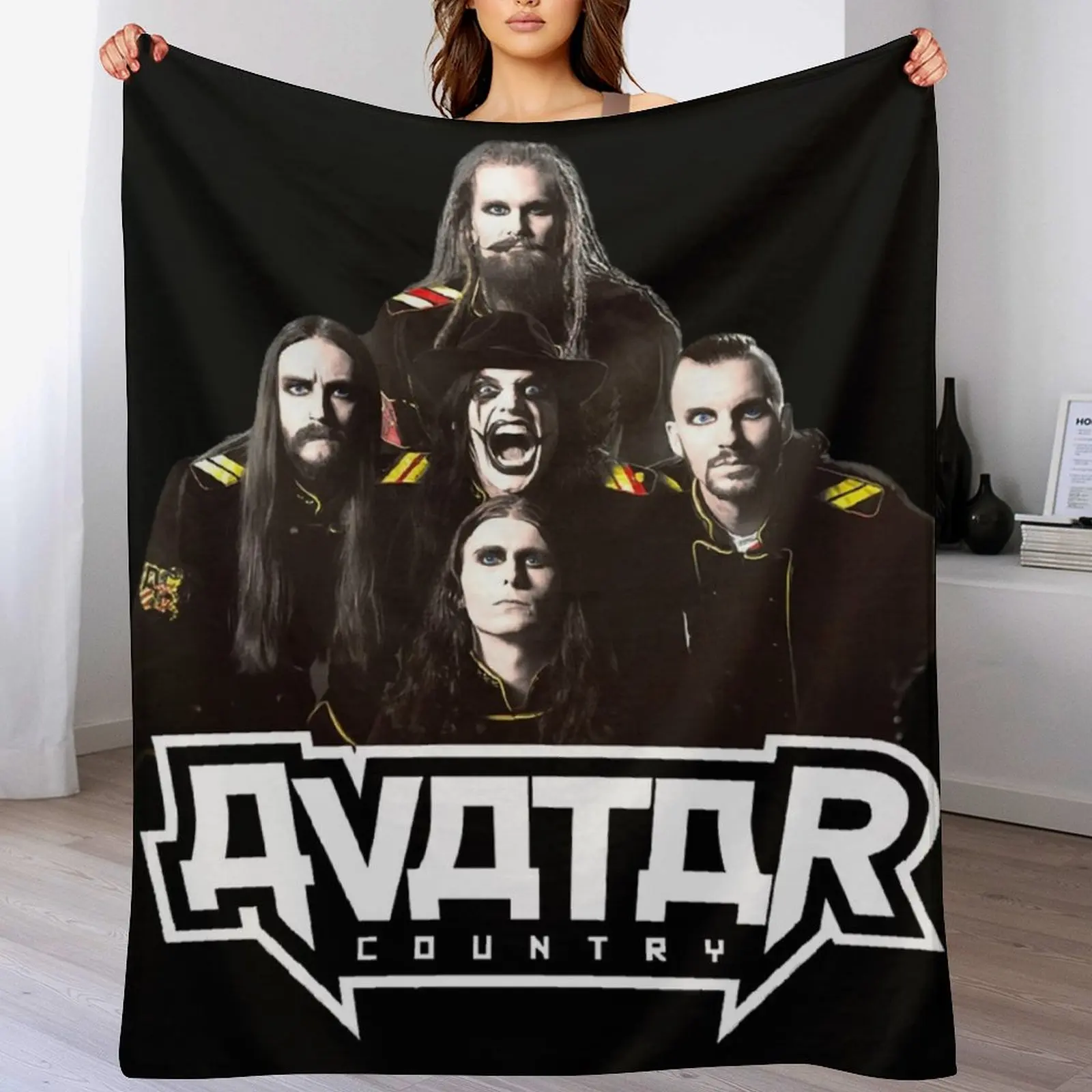

best art of avatar band Throw Blanket valentine gift ideas Sofas warm winter Single Blankets