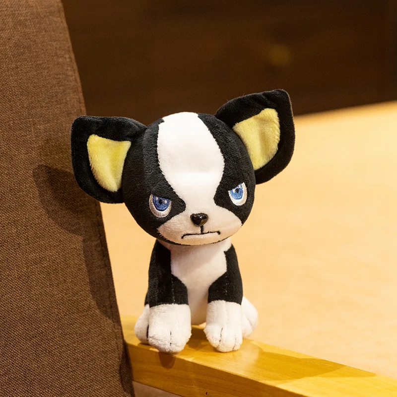 14CM JoJos Bizarre Adventure Golden Wind Dog IGGY Plush Toy Kawaii Anime Stuffed Animal Doll Soft Sofa Pillow Room Decor Gift