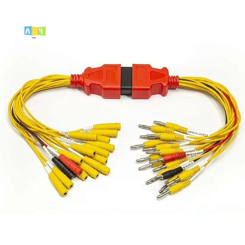 A04E-OBD OBD2 Universal Jumper Car Connector Plug 16 Pin Male Female Fault Diagnosis Tool Brush ECU Jumper Diagnostic Cable