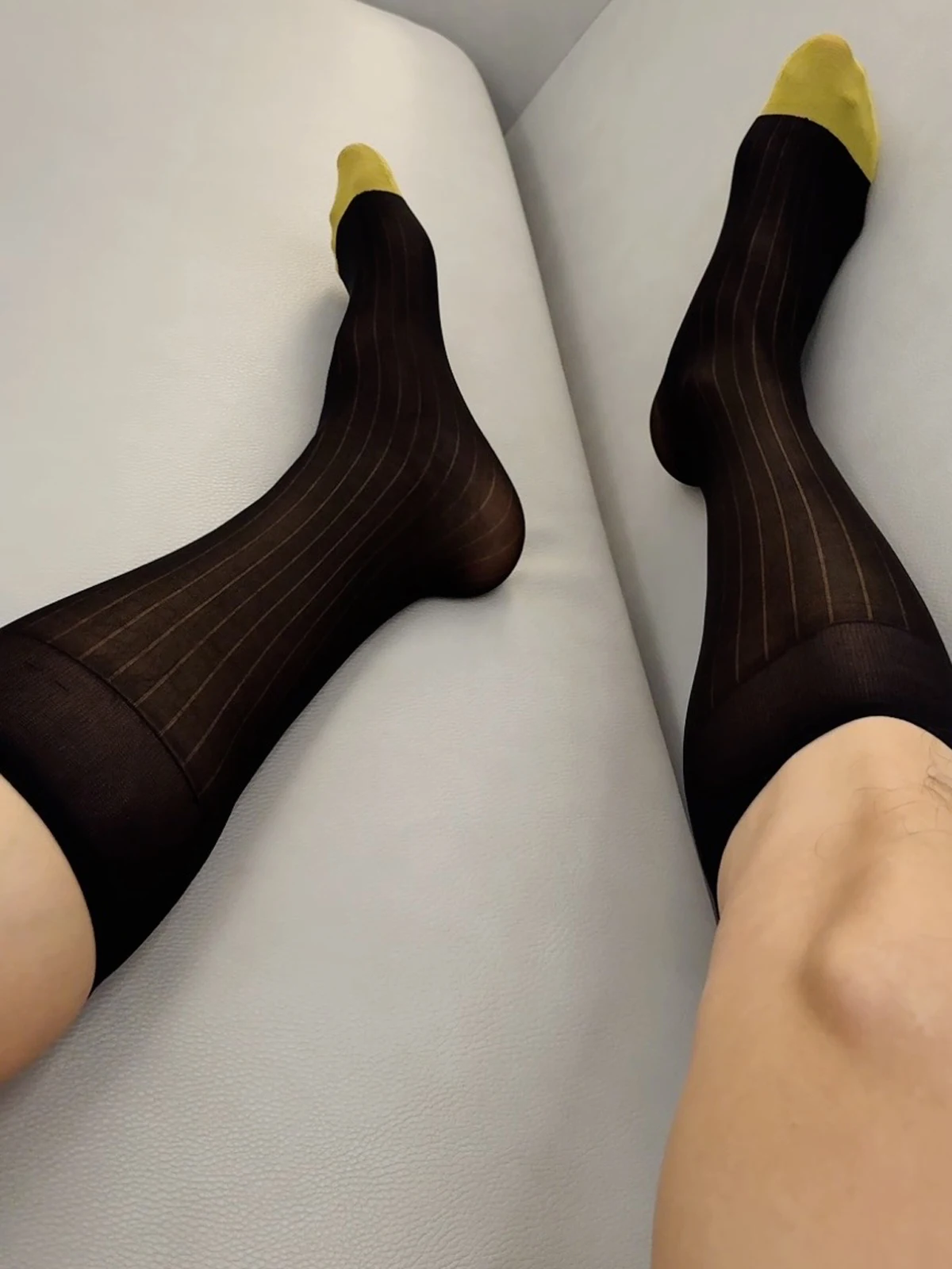 Long Tube Socks Men Business Soft Sexy Man Stockings Elastic Transparent Party Dress Formal Gentleman Sock Ultra-thin Sheer