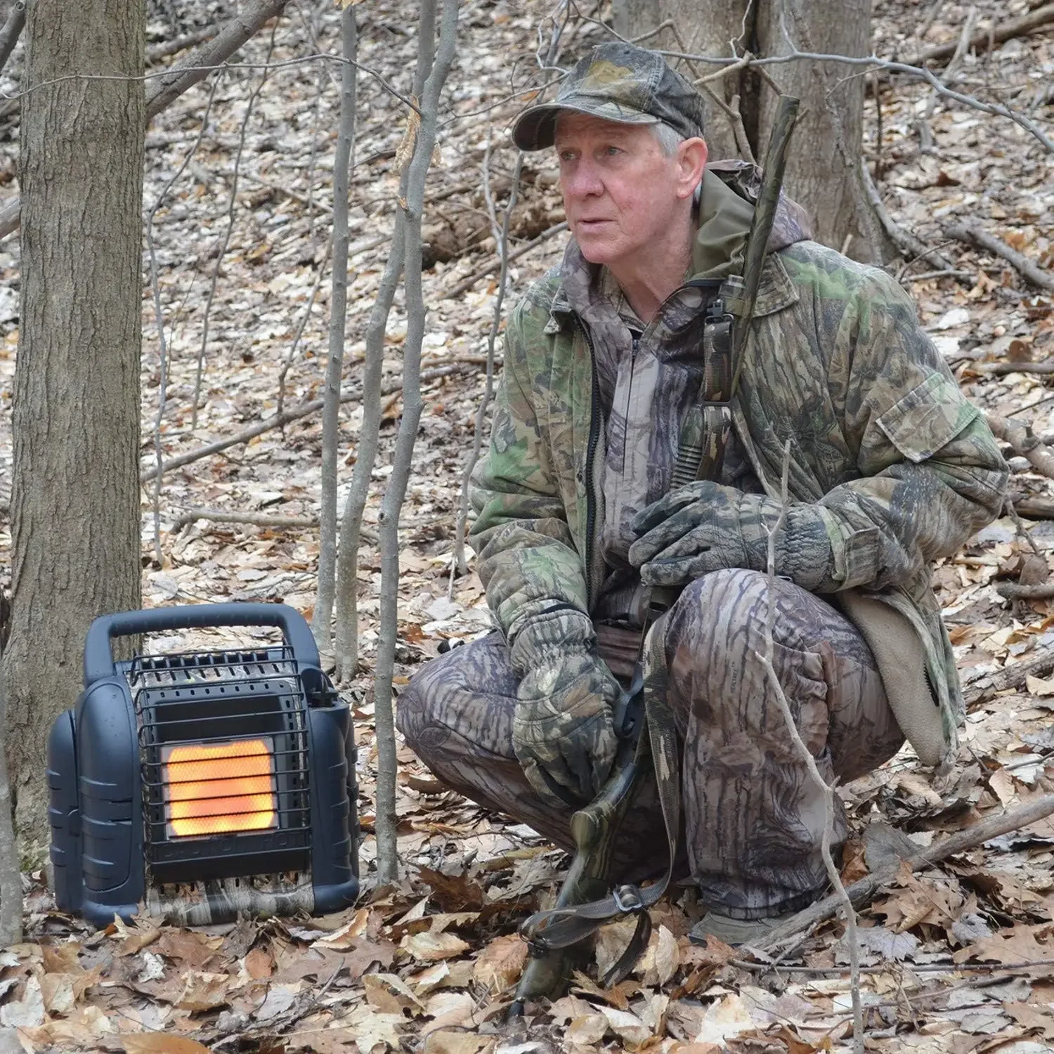 Hunting Buddy Portable Propane Heater - Indoor & Outdoor Use for Patio, Camping, Fishing, Hunting and Tailgating - Camouflage