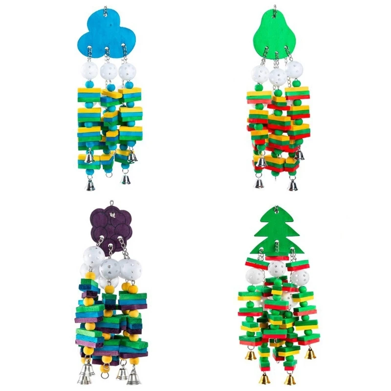 Аксессуары для птичьей клетки, жевательные игрушки для волнистых попугаев, деревянный блок, игрушка для птиц, окуня, клюющая,