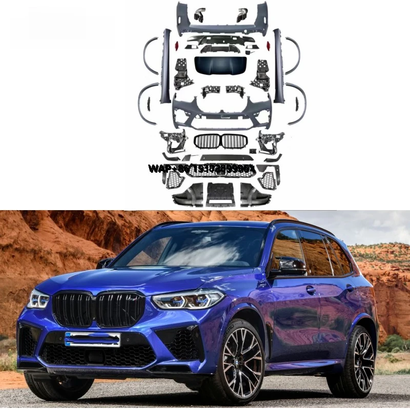 

X5M Body Kits Fit for X5 G05 X Series 2018-2021Year to X5M PP Plastic Car Bumpers Full Set F95 Body Kits for G05 X5