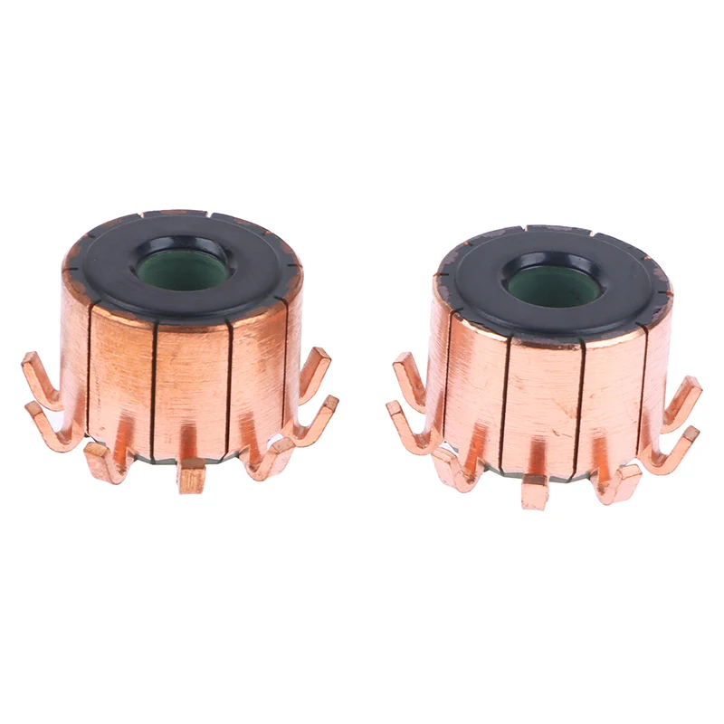 1PC 8*22.5*17.5mm 10P Teeth Copper Hook Type Electrical Motor Commutator Electronic Accessory Car Interior Decoration Accessory