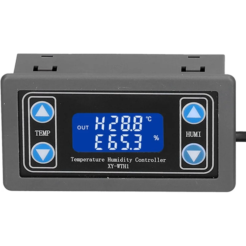 ABUG-XY ‑ WTH1 Digital LCD Temperature Humidity Controller Indicator For Incubation Breeding Greenhouse,Automatic Thermostat