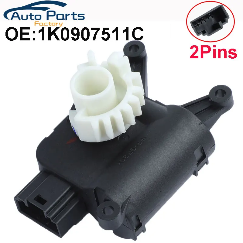 Nowy serwomotor zaworu regulacji temperatury przedniego zaworu recyrkulacji powietrza do Audi A3 Q3 CC Jetta Golf Passat 1K 0907511 C