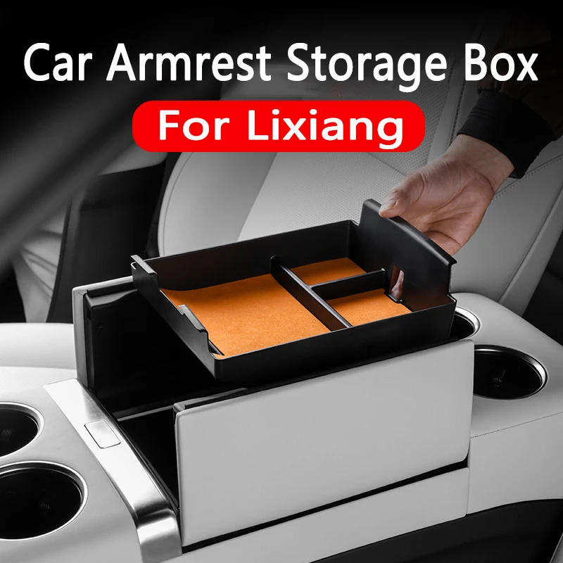 

Car Armrest Storage Box for Lixiang Li L9 2022 2023 2024 Leading Ideal Car Central Control Storage Organization Interior Parts