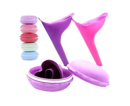 Women Urinal Outdoor Travel Camping Portable Female Soft Silicone / Disposable Paper Urination Device Stand Up & Pee GYH