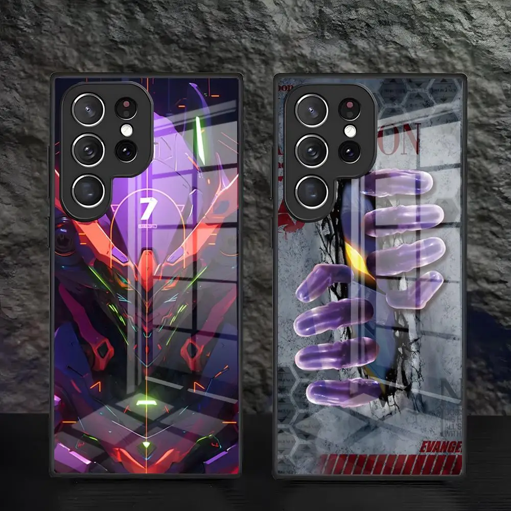 Anime EVA E-Evangelions Phone Case For Samsung A57 A37 A27 A17 A56 A36 A26 A16 A25 A35 A55 A34 A24 A54 Glass Case