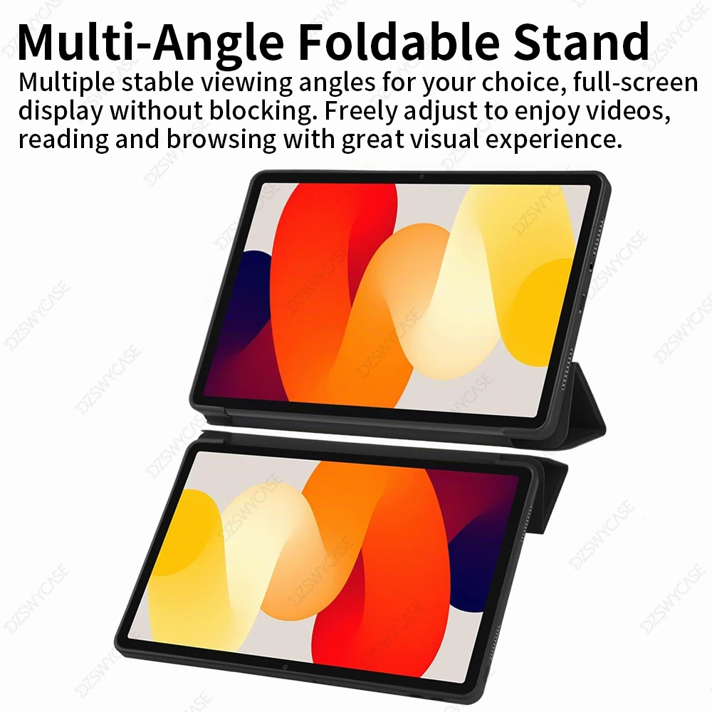 Silikonhülle für RedMi Pad 2 11 Zoll, RedMi Pad SE 11, RedMi Pad SE 8.7, Pad 2 SE 9.7, faltbare Hülle mit Auto-Sleep/Wake-Funktion – Detail 3