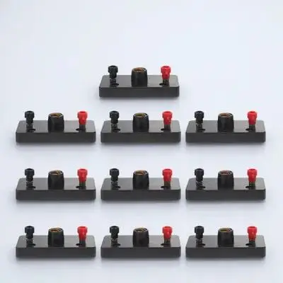 

10pcs Lamp Holder Plastic Base Brass Screw Type For Physics Laboratory Circuit Experiment School Teaching Instruments