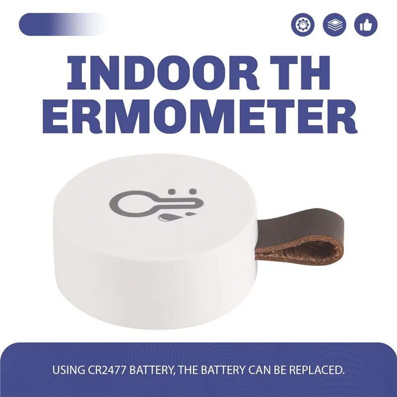 

AB47-1 Piece Wireless Bluetooth Outdoor Thermometer Smart Home Temperature And Humidity Sensor White