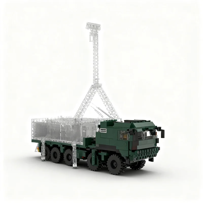 793pcs MOC Designer MAN SV 8x8 SX45 logistic vehicle Crane Attachment Lorry Mounted CALM Model Building Blocks Christmas Gift