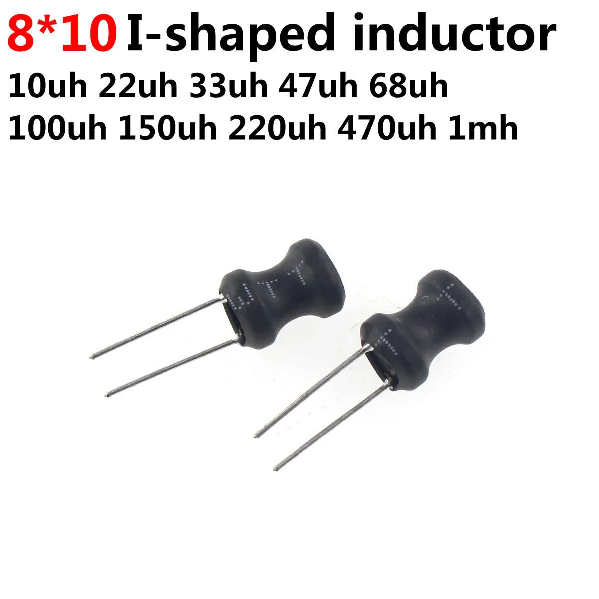 20PCS shape Power Inductor  8*10  10uh 33uh 47uh 68uh 100uh 150uh 220uh 330uh 470uh DR CORE Coil Inductors