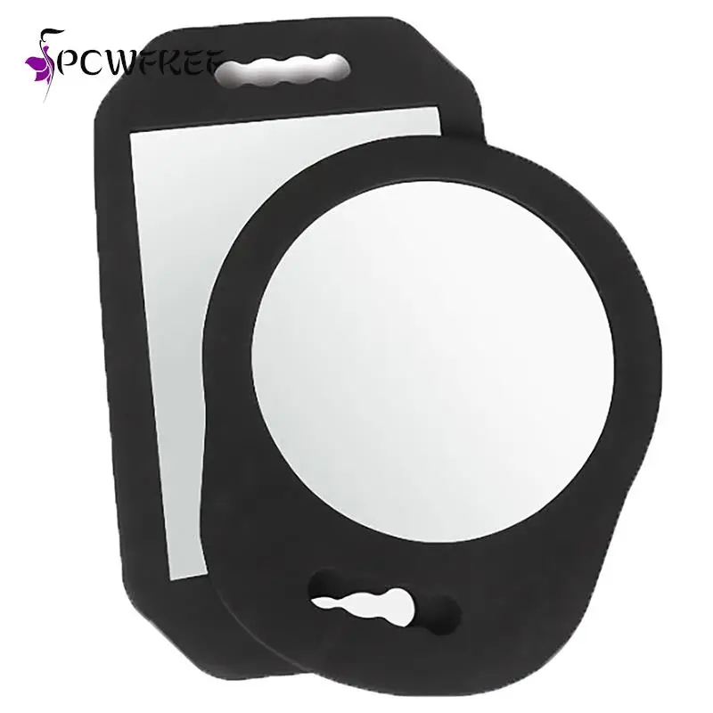 Barber SHop Hair Salon Mirror With Foam Around Black Shop Hairdressing Makeup Mirror Sponge Protection Home Supplies