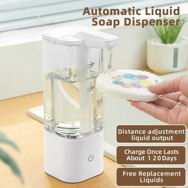 

Автоматический дозатор жидкого мыла 550 мл с датчиком, перезаряжаемый, для кухни, ванной, шампуня, геля для душа, моющего средства