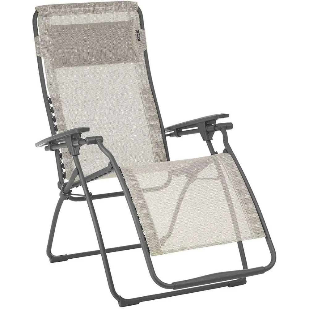 

Futura LFM3118 8548 Zero Gravity Outdoor Steel Framed Lawn Patio Recliner with Batyline Canvas