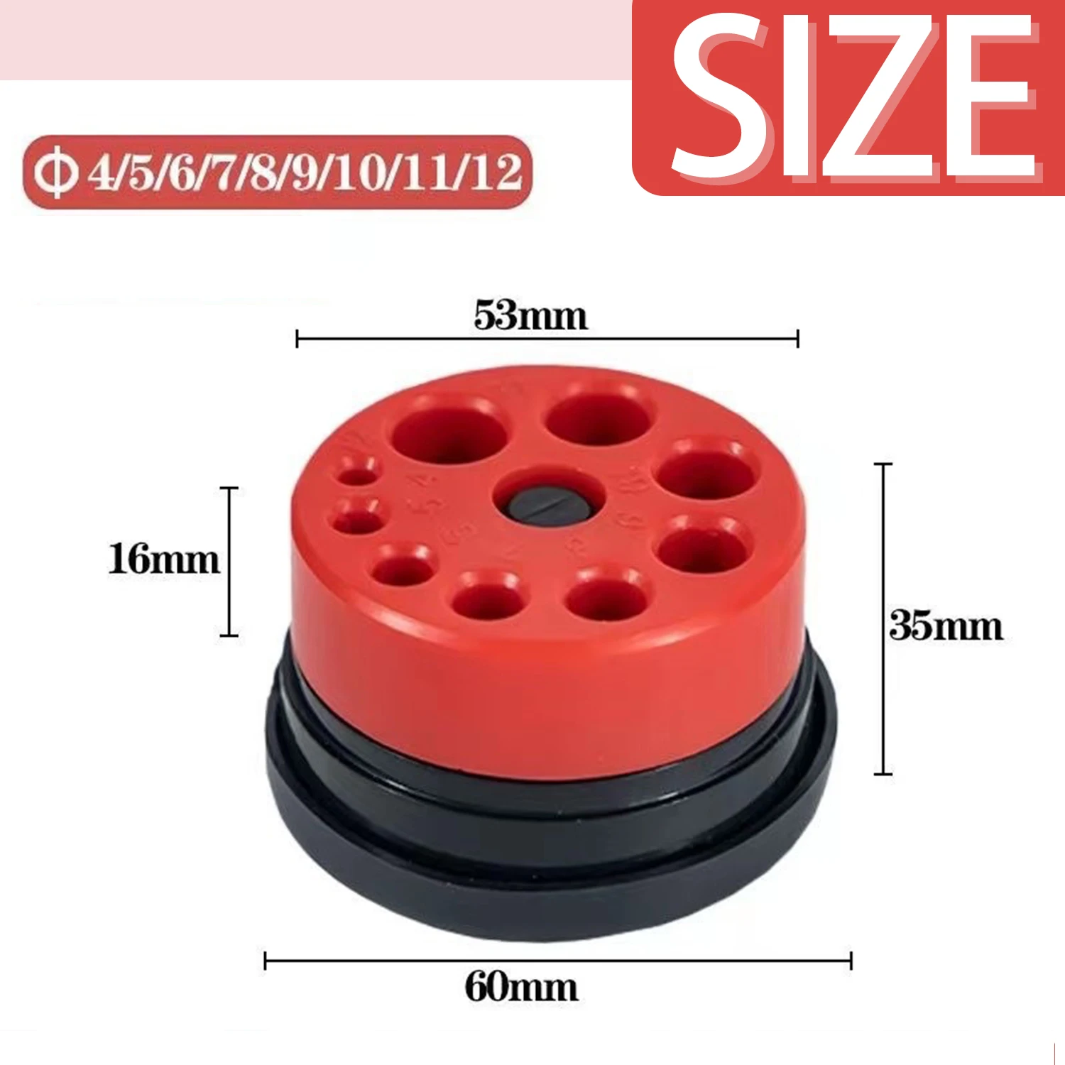1Piece Red Dust Collector Punching Machine Dust Bowl Dust-proof Device Electric Hammer Dust Stopper Electric Tool Accessories