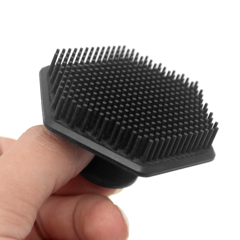 Brosse de Nettoyage Brosse de Visage en Silicone Brosse de Nettoyage Noir Brosse de Maquillage Démaquillant Silicone Doux 1pc