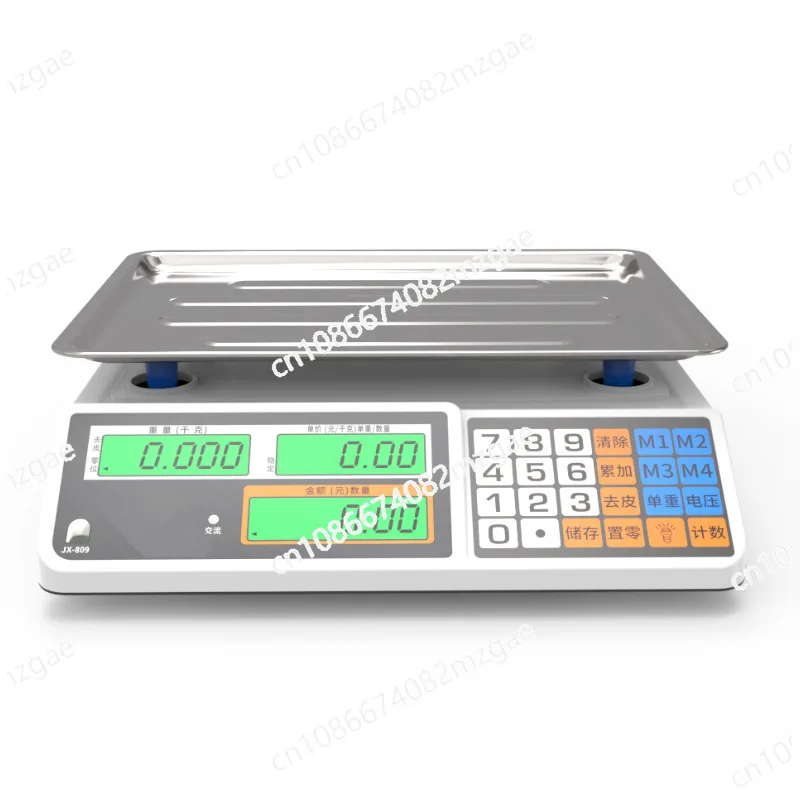 30KG Stainless Steel Electronic Scale Food Meat Counting Weighing Scale Price Computing Scale for Store Supermarket Rechargeable