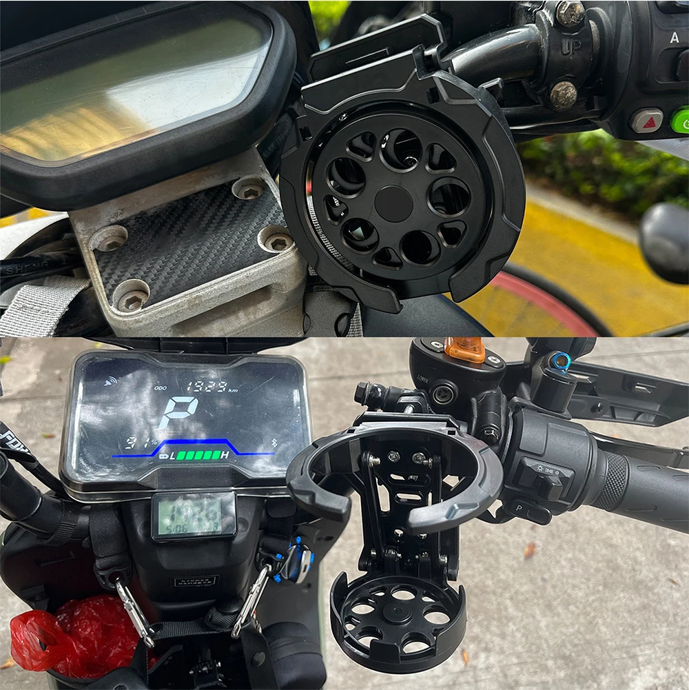 Faltbarer Motorrad-Getränkehalter, Leichter, Verstellbarer Schwarzer Wasserflaschenhalter für Elektrofahrräder, Sport- und Fahrradzubehör – Detail 13